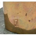 ef. Zámbó István (1950 - ): Akt kígyóval Bronz, m: 15,5cm , jelzett. Az ikonikus, egykori A. E...