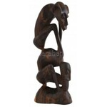 Afrikai makonde ébenfa szobor. 1970 körül. m: 32 cm. A makonde művészet elnevezés kelet-afrikai szobrokat jelöl...