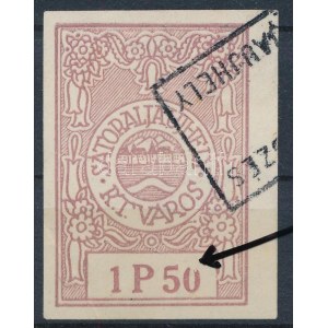 1928 Sátoraljaújhely 1,50P lemezhiba az értékszámban / plate variety