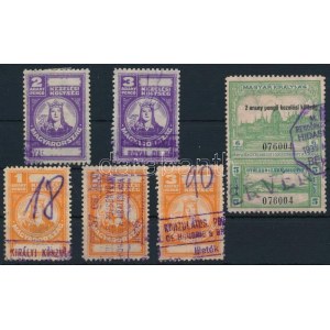 1931/32 7 db kezelési költség bélyeg