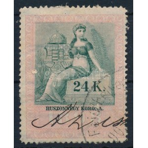 1898 24K illetékbélyeg (9.000)