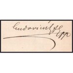 1881 Haynald Lajos (1816-1891) kalocsai érsek által aláírt, latin nyelvű okirat, levél ...