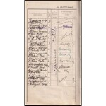 1921 Bp., M. kir. egyetemi közgazdaságtudományi kar fényképes leckekönyve, számos bejegyzéssel, aláírásokkal ...