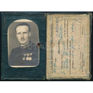 1944 M. kir. Rendörség igazolvány megviselt. / Police ID