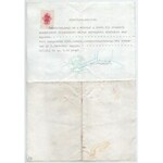 1944 Bp., Svájci Követség kivándorlási osztálya által kiállított csoportos útlevél korabeli, hiteles másolata...
