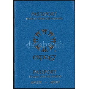 1967 Expo 67 Passeport de 7 Jours, 7-day Passport / az 1967-es montreali világkiállításra szóló, hét napos útlevél...