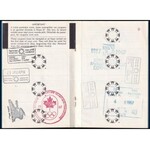 1967 Expo 67 Passeport de 7 Jours, 7-day Passport / az 1967-es montreali világkiállításra szóló, hét napos útlevél...