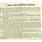 1849 A Magyar Nemzet Függetlenségi Nyilatkozata. Folio...