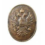 XIX. század. Verőtő. Habsburg címerrel. Egy új próbanyomott fémlemezzel. 13,5x9x4 cm.