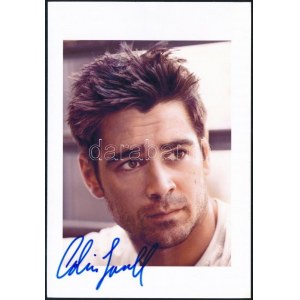 Colin Farrell (1976-) színész aláírása az őt ábrázoló fotón / autograph signature