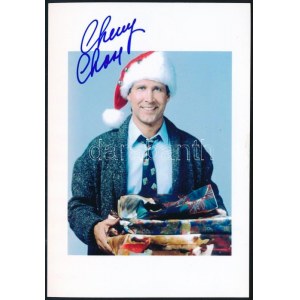 Cornelius Crane Chevy Chase (1943-) Emmy-díjas amerikai komikus, író és színész aláírása fotón ...