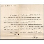 1923-1930 Osvald István (1867-1944) budapesti kir. törvényszék elnökének aláírása egy kinevezésen (1923...