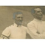 1924 Párizs, az olimpiai bronzérmes magyar férfi tőrvívó csapat tagjai: vitéz Tersztyánszky Ödön (1890-1929)...