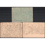 1944 Benkő Pál 7 db munkaszolgálatból küldött tábori posta levelezőlapja és 1 db levele
