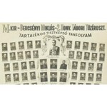 1941 M. Kir. Bercsényi Miklós 2. Honv. Tábori Tüzéroszt. tartalékos tisztképző tanfolyam végzős hallgatói...