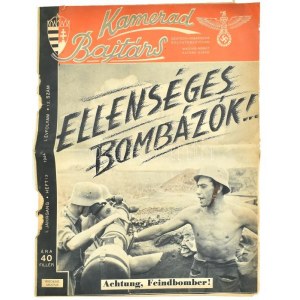 1944 Kamerad - Bajtárs. Német-magyar katona újság I. évf. 12. szám. Kis sérülésekkel