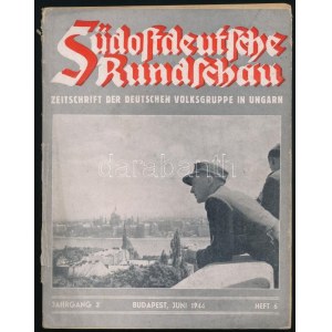 1944 Südostdeutsche Rundschau, a Magyarországi német népcsoport újságja, 6. szám. Többek közt II. világháborús hírekkel...