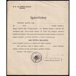 1944-1945 3 db mentesítési igazolvány
