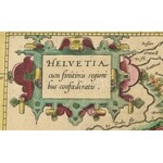 1619 Mercator: Helvetia cum finitimis regionibus confoederatis. Svájc katonai térképe.Színezett rézmetszet...