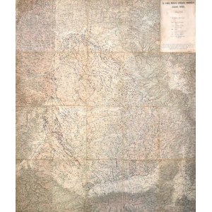 cca 1910 Az Erdélyi Medence antiklinális vonulatainak átnézetes térképe. Összeállította: dr. Böckh Hugó. 1 : 200.000...