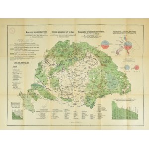 1920 Magyarország gazdaságföldrajzi térképe. Dr. Teleki Pál gróf és dr. Cholnoky Jenő közreműködésével szerk.: dr...