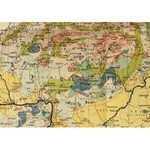 cca 1920 Magyarország gazdaságföldrajzi térképe, dr. Teleki Pál gróf, és dr...