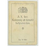 cca 1930-1940 Bp., A X. ker. Kerepesi úti temető helyszínrajza, Klösz György és Fia Térképészeti Műintézet Bp., 59...