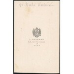 cca 1860 Nagyszentmiklósi gróf Nákó Kálmán (1822-1902) politikus, császári és királyi kamarás, keményhátú fotó L...