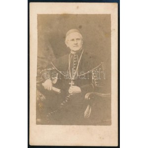 cca 1880-1890 Simor János (1813-1891) esztergomi érsek, bíboros fotója, a felületén kis foltokkal, 9,5×6...