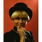 cca 1985 Esztergályos Cecília színésznőről készült 4 db szabadon felhasználható, műtermi portré negatív...