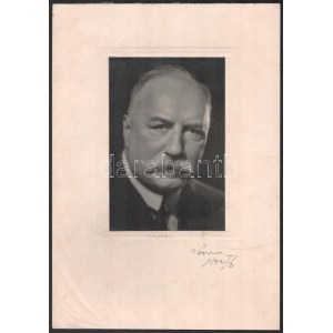 1940 Angelo (Funk Pál) fotóművész (1894-1974) által készített portré Hegedüs Lóránt (1872-1943) író, gazdaságpolitikus...