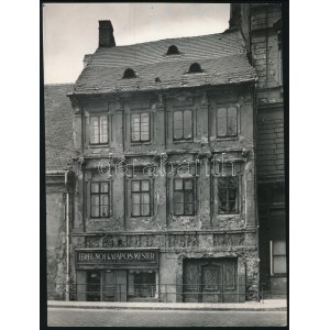 cca 1945 Budapest, Batthyány tér 3., fotó, 24×17 cm