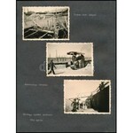 1942 Ferihegyi reptér építése. 25 db fotó albumlapokon, feliratozva ...