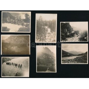 cca 1910-1920 Magas-Tátra, kiránduláson készült felvételek (Zöld-tó, Poprádi-tó, Oszterva-nyereg, Nagy-Tarpataki...