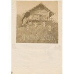 cca 1890 Alcsil (Románia) a magtár, a borpince, a régi Csill és a szántó-vető emberek fényképe...