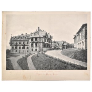 cca 1890 Tátrafüred Csáky ház nagy méretű Stengel nyomat 30x24 cm