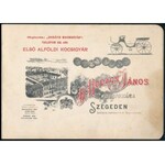 cca 1900-1910 Szeged, Első Alföldi Kocsigyár, Ifj. Hodács János Kocsigyára. Szeged, Engel Lajos-ny., 15 sztl. lev...