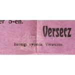 1918. nov. 5. Versec, a városi néptanács hirdetménye fegyveres nemzetőrség felállításáról, kisebb szakadással...