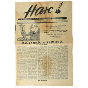 1944 A Harc. 1944. jul. 1., I. évf. 7. sz. A Zsidókérdést Kutató Magyar Intézet hivatalos lapja. Főszerk....