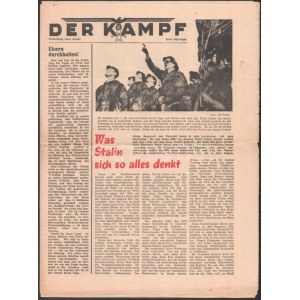1945 A Der Kampf c. náci katonaújság márciusi száma / March issue of the nazi soldier magazin.