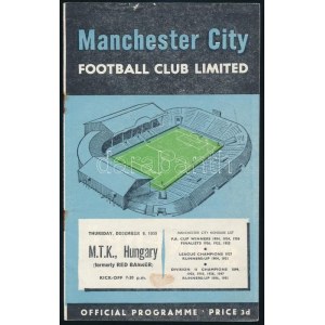 1953 MTK . Manchester United labdarúgómérkőzés meccsfüzet 16 p / Football match booklet