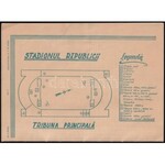 1956 Bucuresti, Campionatele Internationale de Atletism / Bukarest, Nemzetközi Atlétikai Bajnokság műsorfüzete, 16 p....