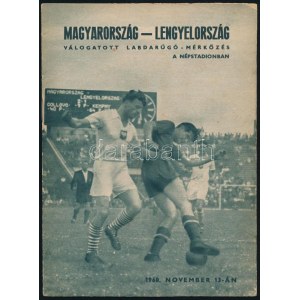 1960 Magyarország . Lengyelország labdarúgó mérkőzés meccsfüzet / Poland...