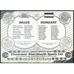 1985 A Wales-Magyarország labdarúgó mérkőzés (0:3) műsorfüzete / football match booklet