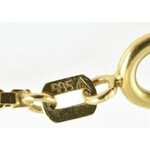 Arany (Au) 14 k. Szecessziós stílusú collier (nyakék) 2 db cirkóniával ékítve. jelzett, h: 46 cm, bruttó: 17...