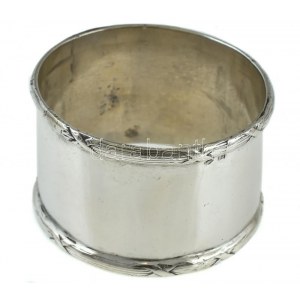 Ezüst (Ag) Szalvétaggyűrű. Jelzett. Jó állapotú. nettó: 33,6 g, d: 5 cm