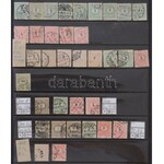 1871-1899 Magyar klasszikus összeállítás másodpéldányokkal, több mint 800 db bélyeg Vizír berakóban / 1871...