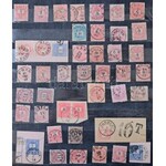 1874-1899 Szép lebélyegzések 619 db Krajcáros bélyegen, közte sok ritka ...
