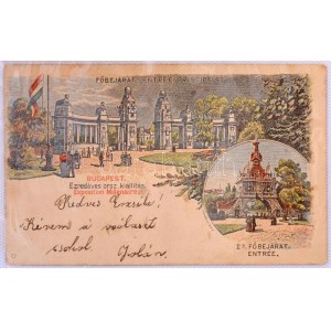 1896 32 db különféle Millenniumi 2kr díjjegyes futott levelezőlap (komplett) / Millenium of Hungary 32 different 2kr PS...
