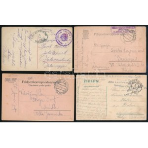 1914-1917 11 db tábori posta küldemény különféle tábori kórház és hadikórház bélyegzésekkel ...